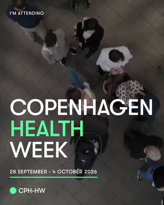 From above — Copenhagen Health Week attendee card