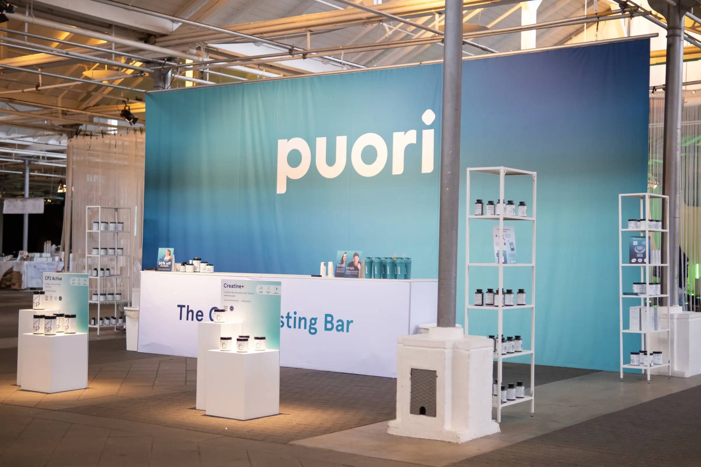An exhibitor stand on the expo floor at Copenhagen Health Week